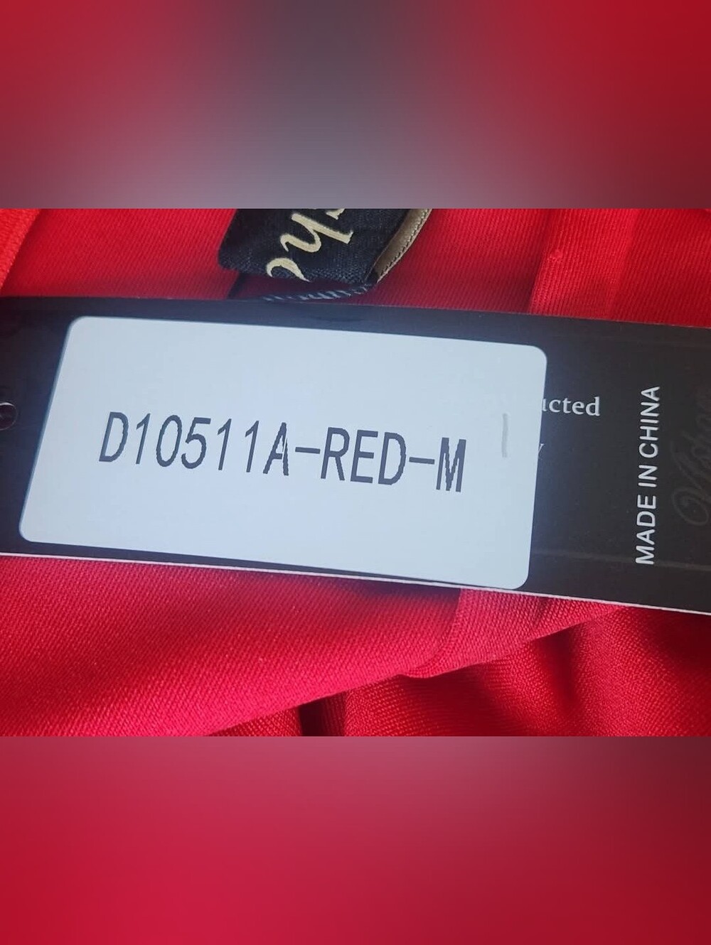 Red High-Low Twist Front Ruffle Dress - Picture 8 of 9